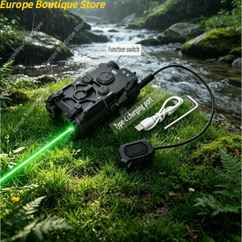 Kids Outdoor Toy Storage - Tactical Storage Box Red Green Light