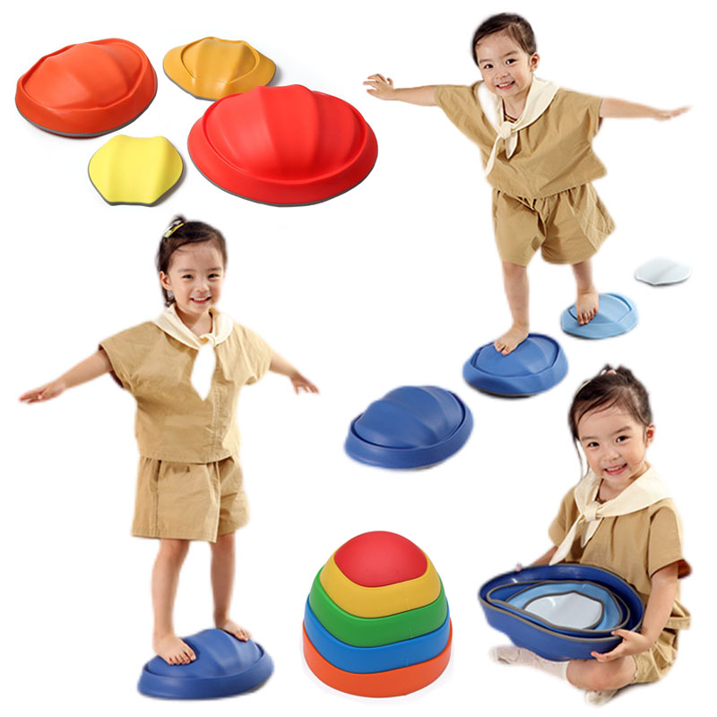 Kids Outdoor Entertainment - Balance Stepping Stones Kids Non-Slip Textured