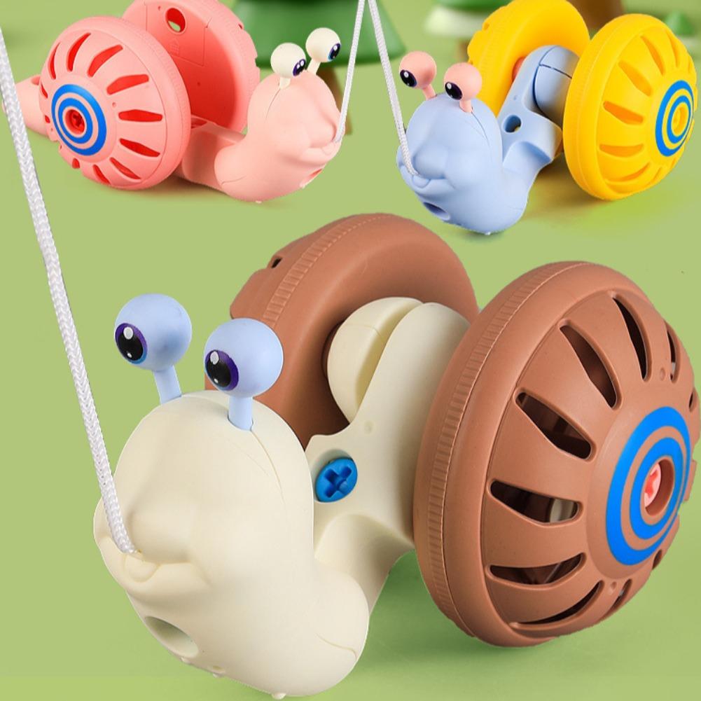Kids Outdoor Entertainment - 1Pc Rope Assembly Pull Thread Snail