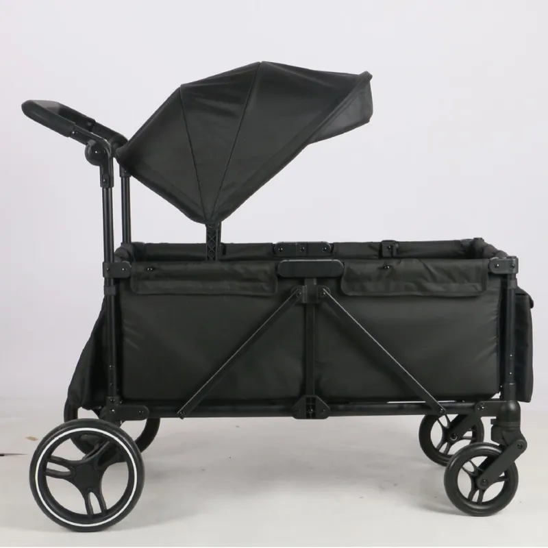 Kids Outdoor Wagon - Foldable Camping Stroller Wagon Outdoor Push