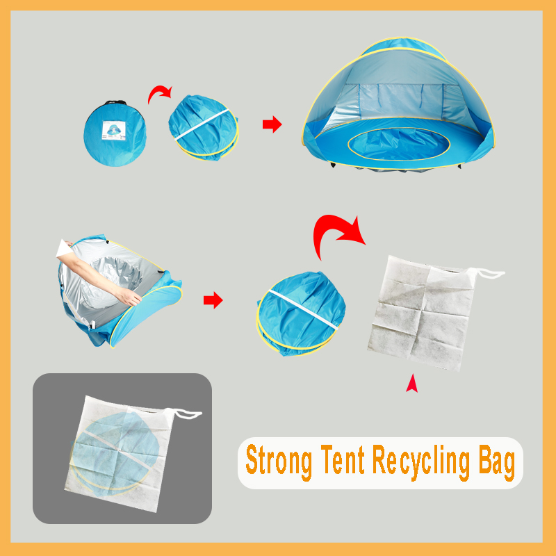 Baby Beach Tent Portable Shade - Kids Outdoor House Accessories 评论和价格