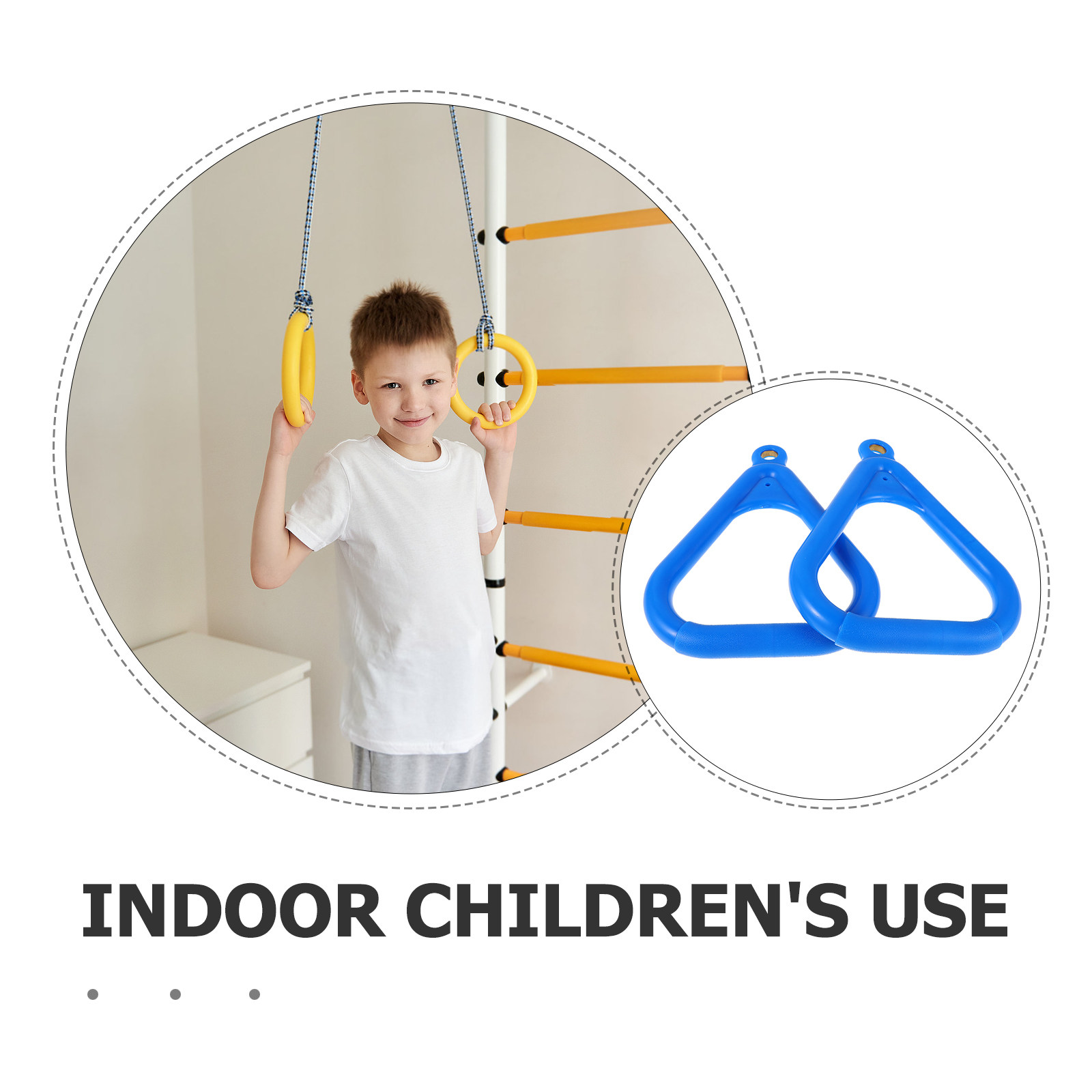 2Pcs Kids Gymnastic Rings Clim - Kids Outdoor Ninja Course 评论和价格