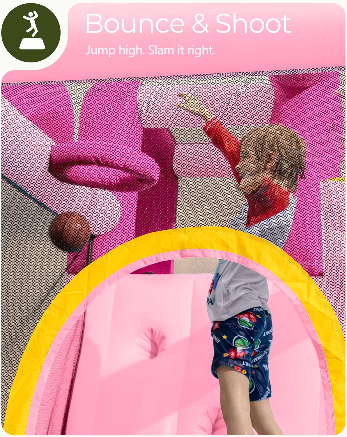 Pink Inflatable Water Slide Bo - Kids Outdoor House 评论和价格