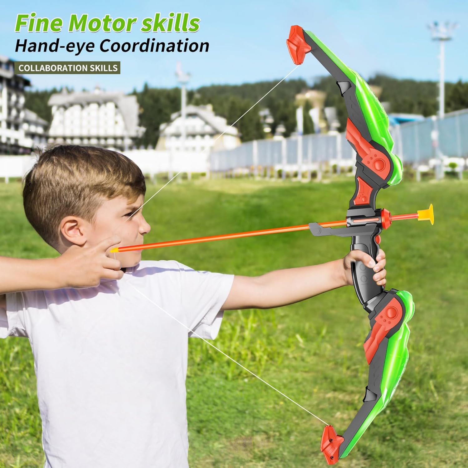 Bow and Arrow Set for Kids -Ar - Kids Outdoor Archery Set 评论和价格