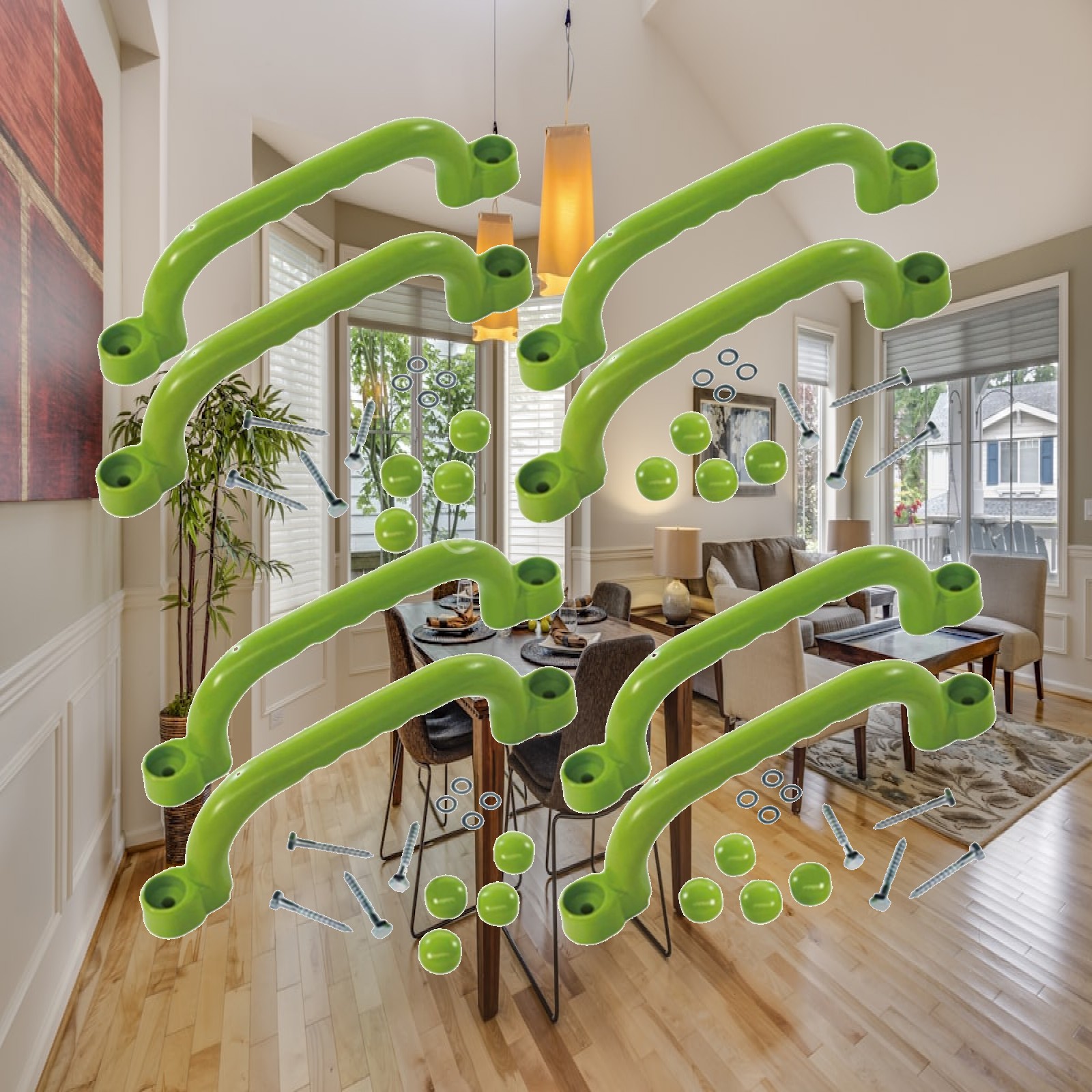 8x Climbing Handles Children G - Kids Outdoor House Accessories 评论和价格