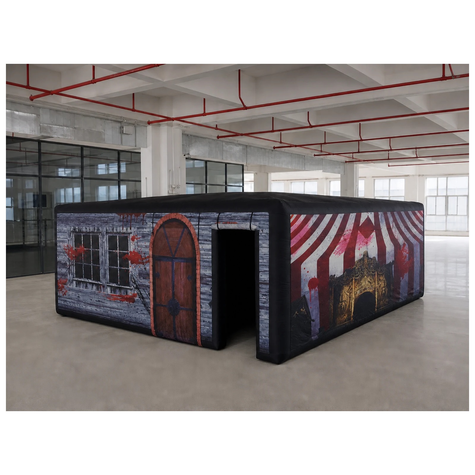 Large Haunted Circus Flat Roof - Kids Outdoor Party Venue 评论和价格