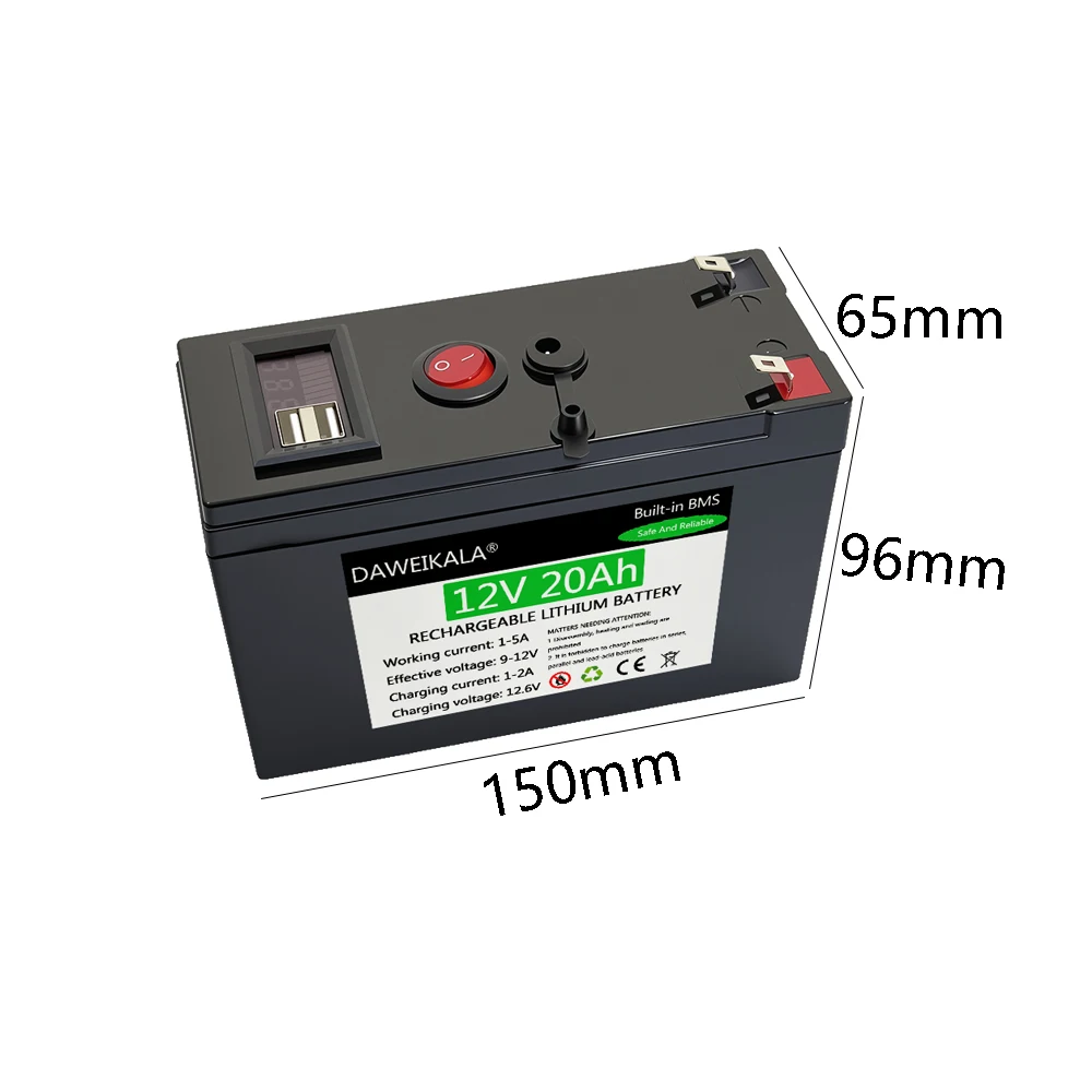 12V 20Ah Rechargeable lithium  - Kids Outdoor Instruments 评论和价格