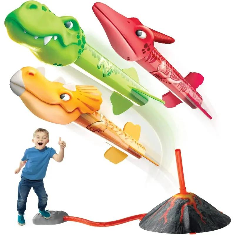 Flying Dinosaur Rocket Launche - Kids Outdoor Jumping Toys 评论和价格