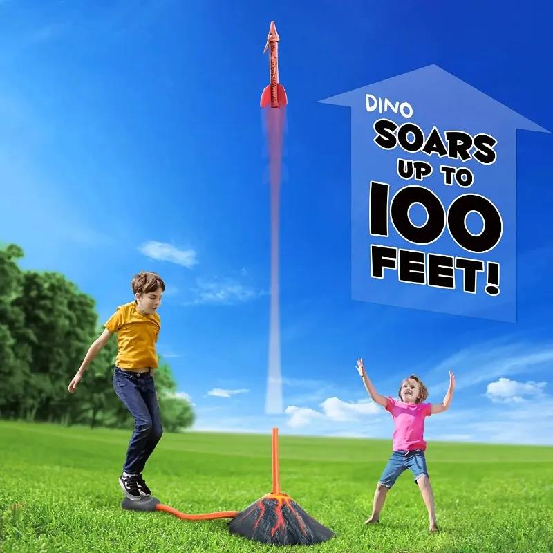 Flying Dinosaur Rocket Launche - Kids Outdoor Jumping Toys 评论和价格