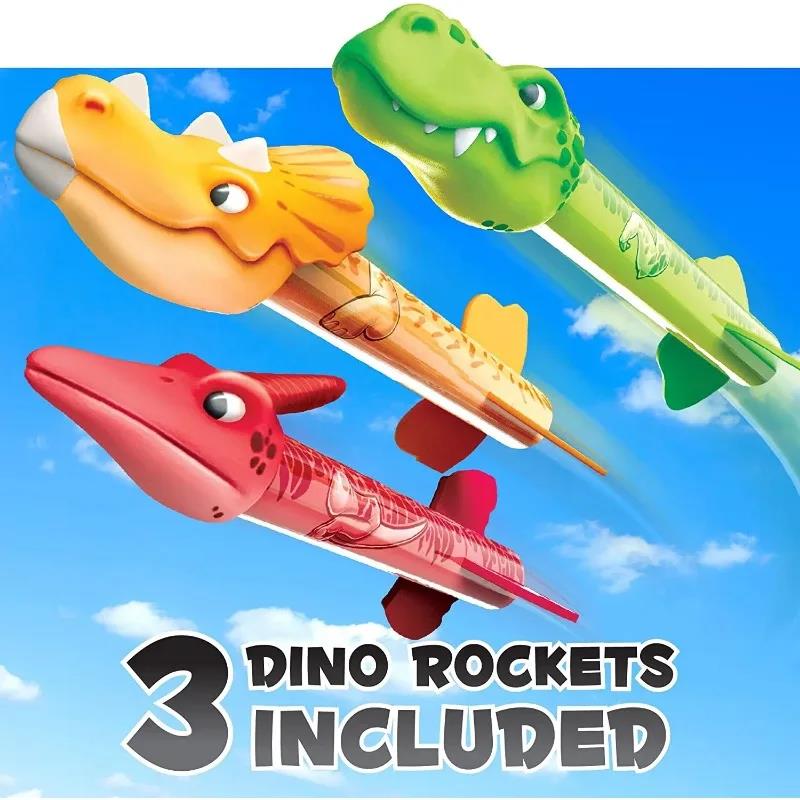 Flying Dinosaur Rocket Launche - Kids Outdoor Jumping Toys 评论和价格