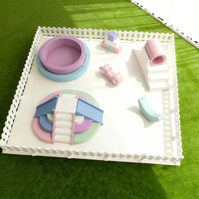 Soft Play Set Dreamy Pastel Cl - Kids Outdoor Slide Set 评论和价格