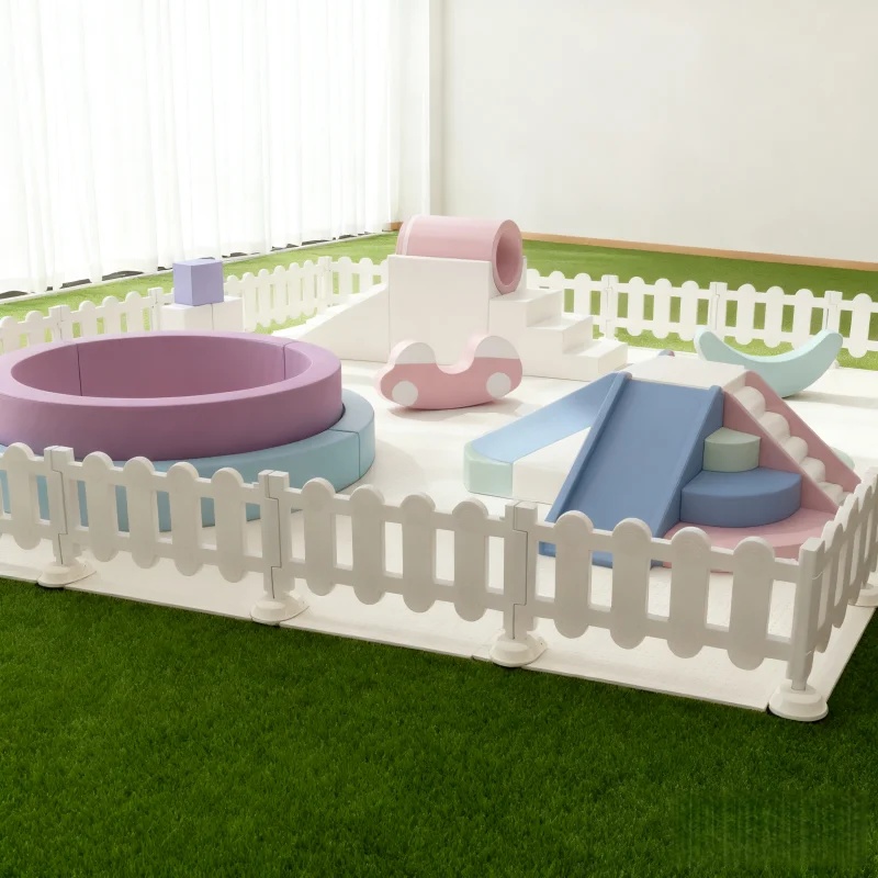Soft Play Set Dreamy Pastel Cl - Kids Outdoor Slide Set 评论和价格