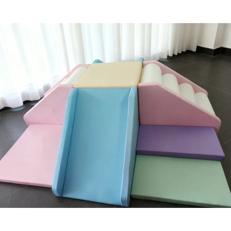 Soft Play Set Dreamy Pastel Cl - Kids Outdoor Slide Set 评论和价格