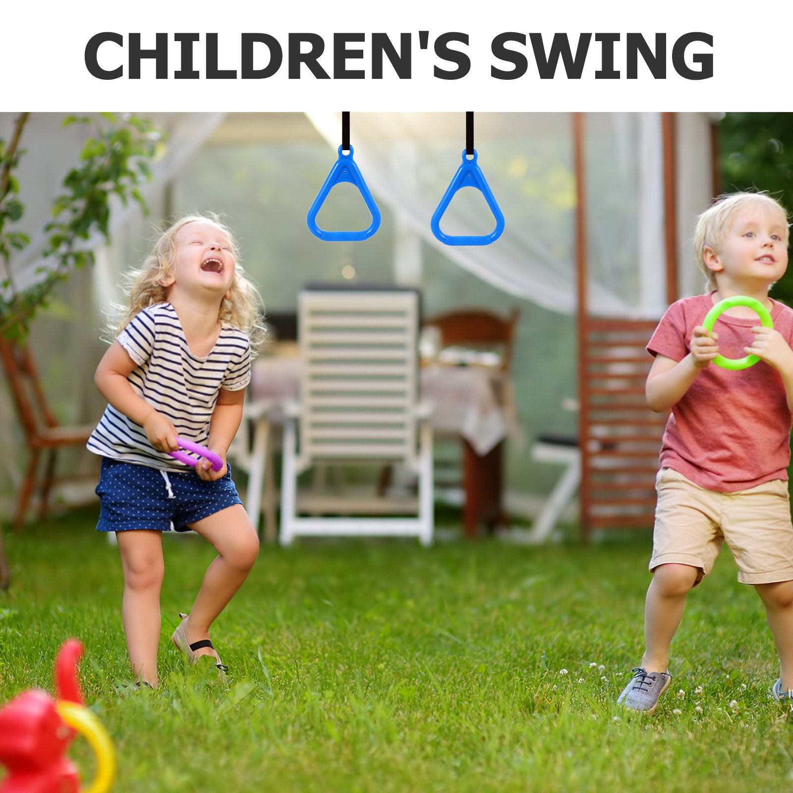 2Pcs Kids Climbing Rings Gymna - Kids Outdoor Ninja Course 评论和价格