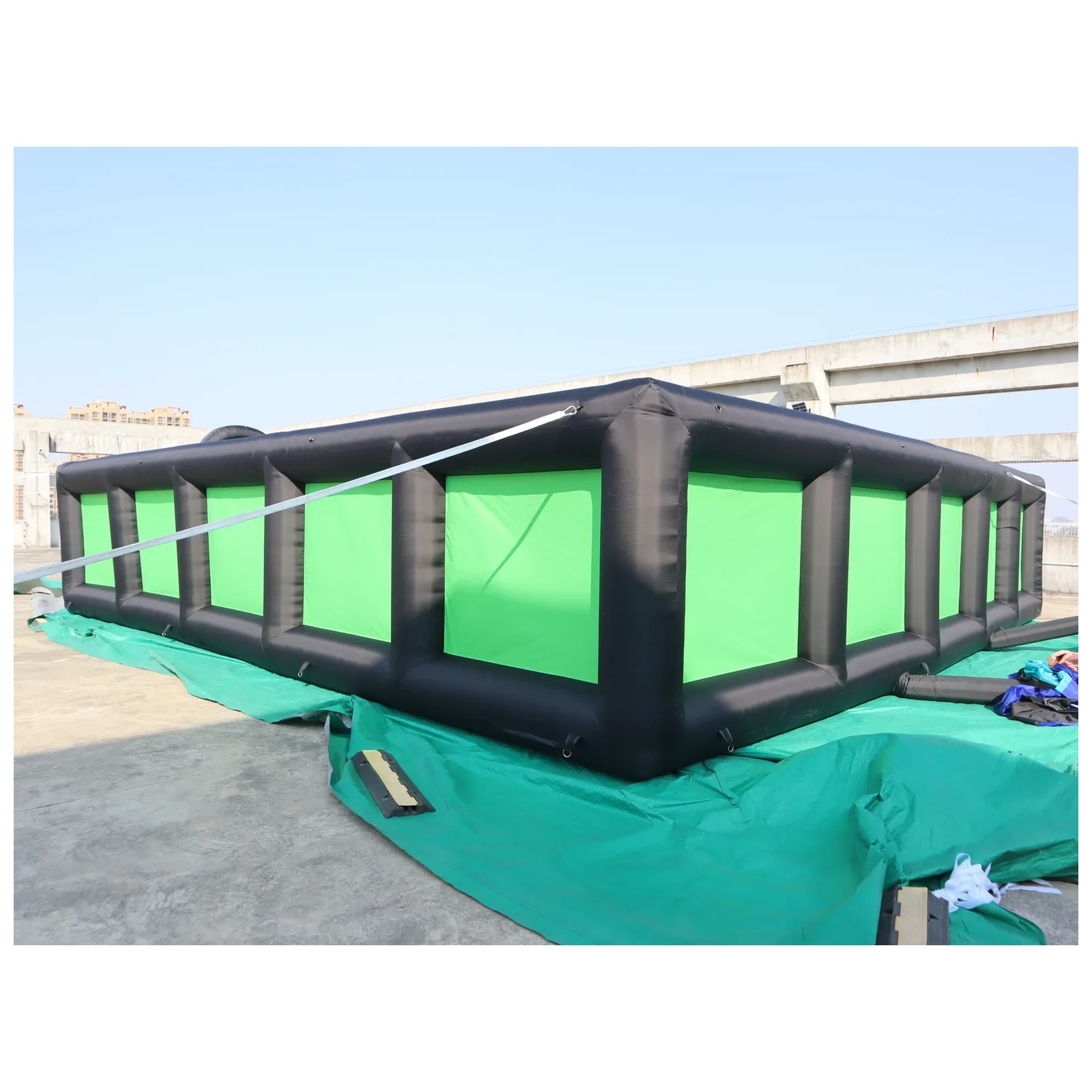 Outdoor Black Green Inflatable - Kids Outdoor Party Venue 评论和价格