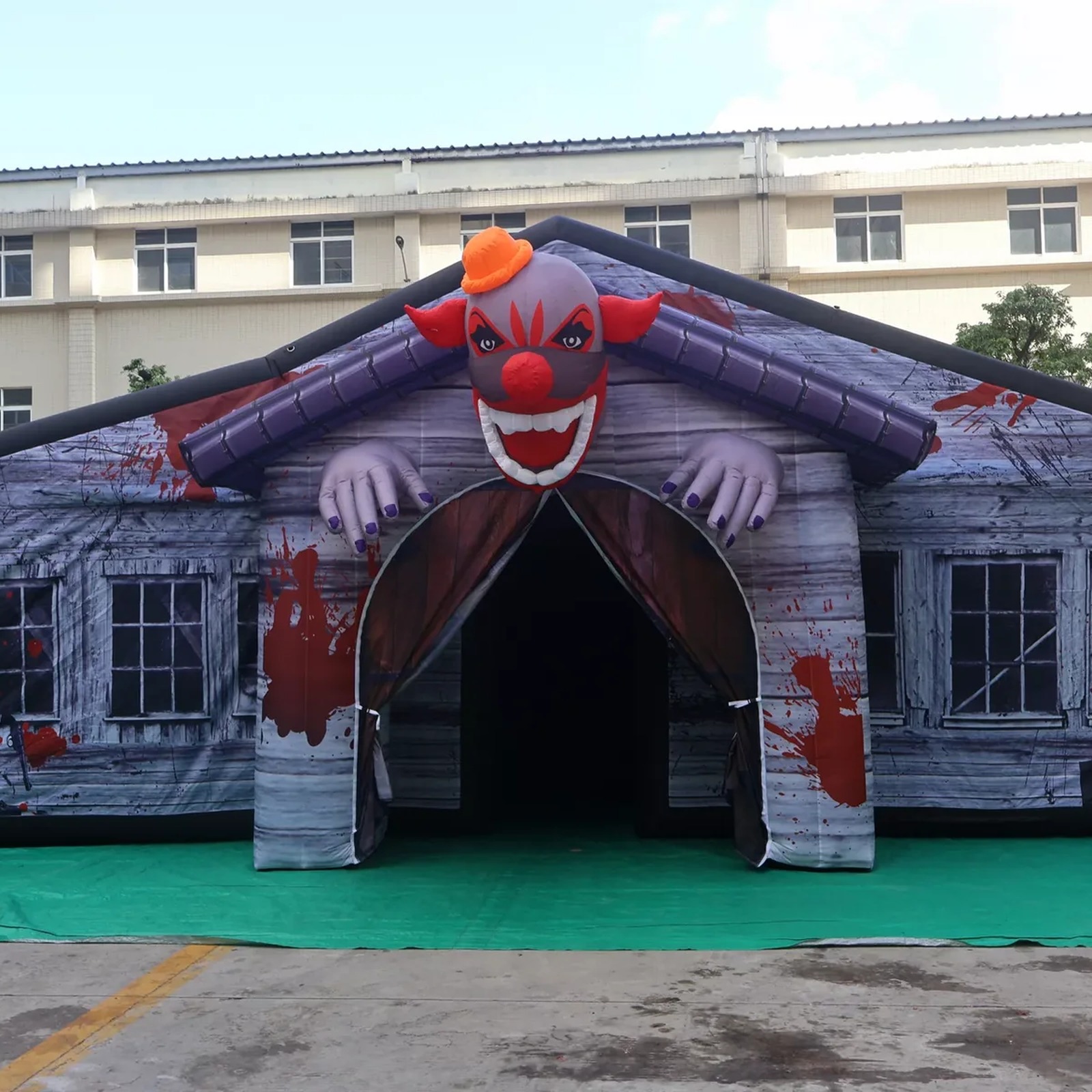 Large Gray Covered Inflatable  - Kids Outdoor Party Venue 评论和价格