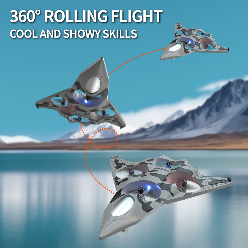 K800 MAX RC Plane Fighter Flip - Kids Outdoor Toy Storage 评论和价格