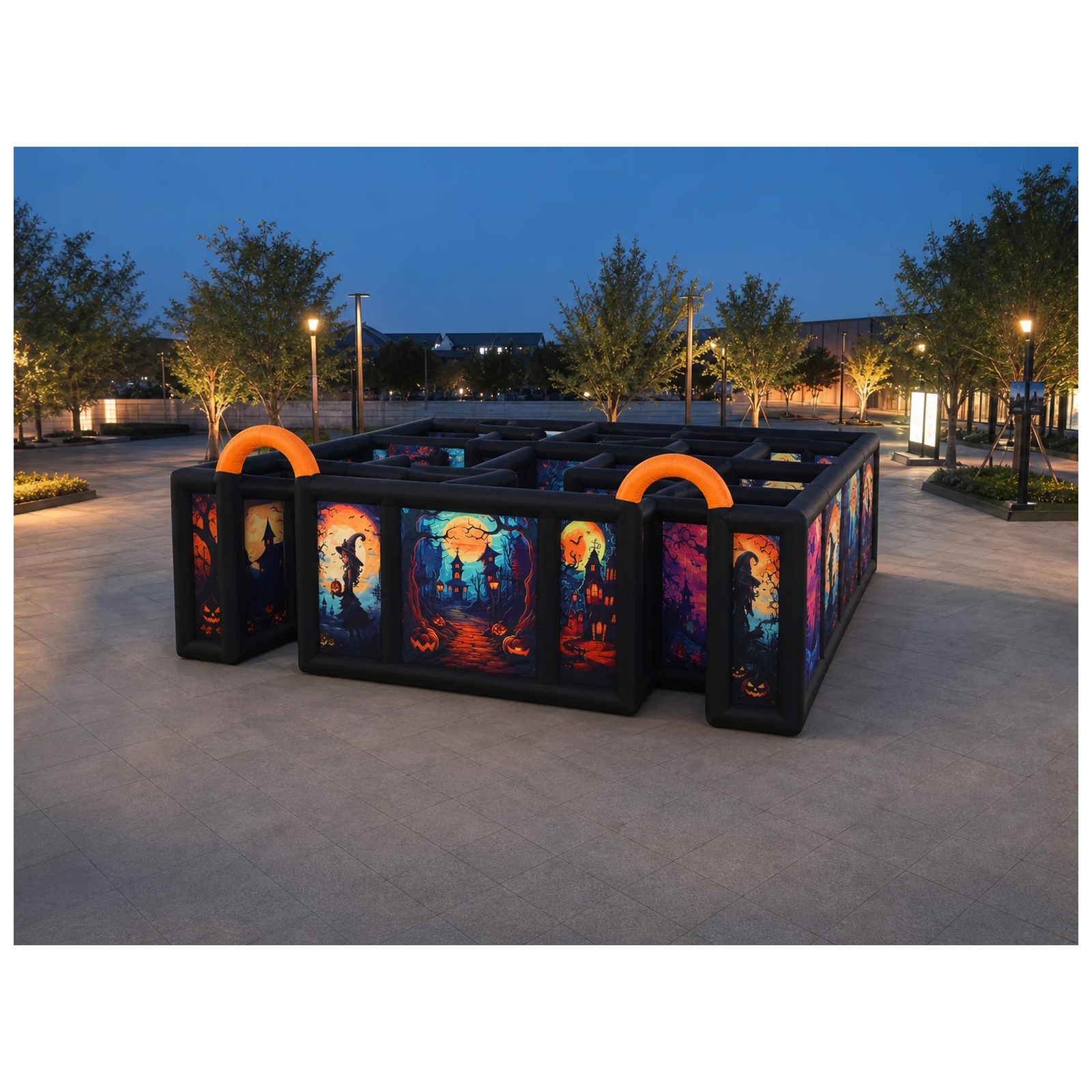 Large Dual Orange Arch Hallowe - Kids Outdoor Party Venue 评论和价格