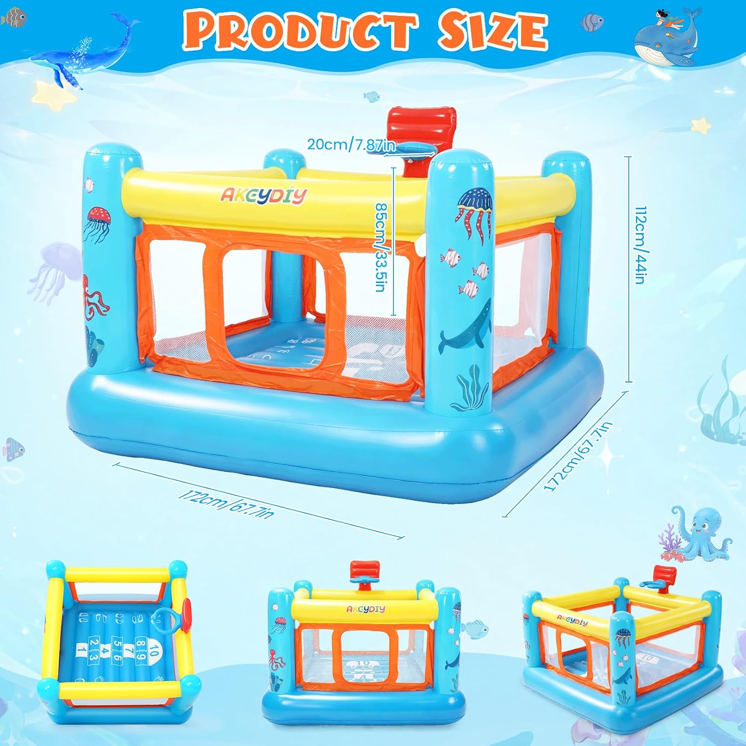 Bounce House, PVC Inflatable B - Kids Outdoor House 评论和价格