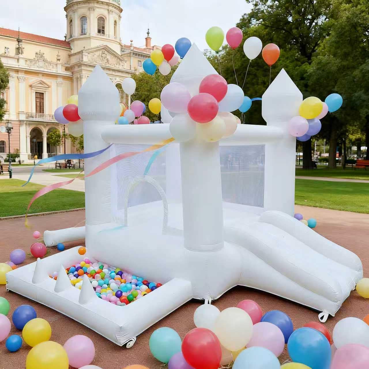 White Bounce House, Indoor and - Kids Outdoor House 评论和价格