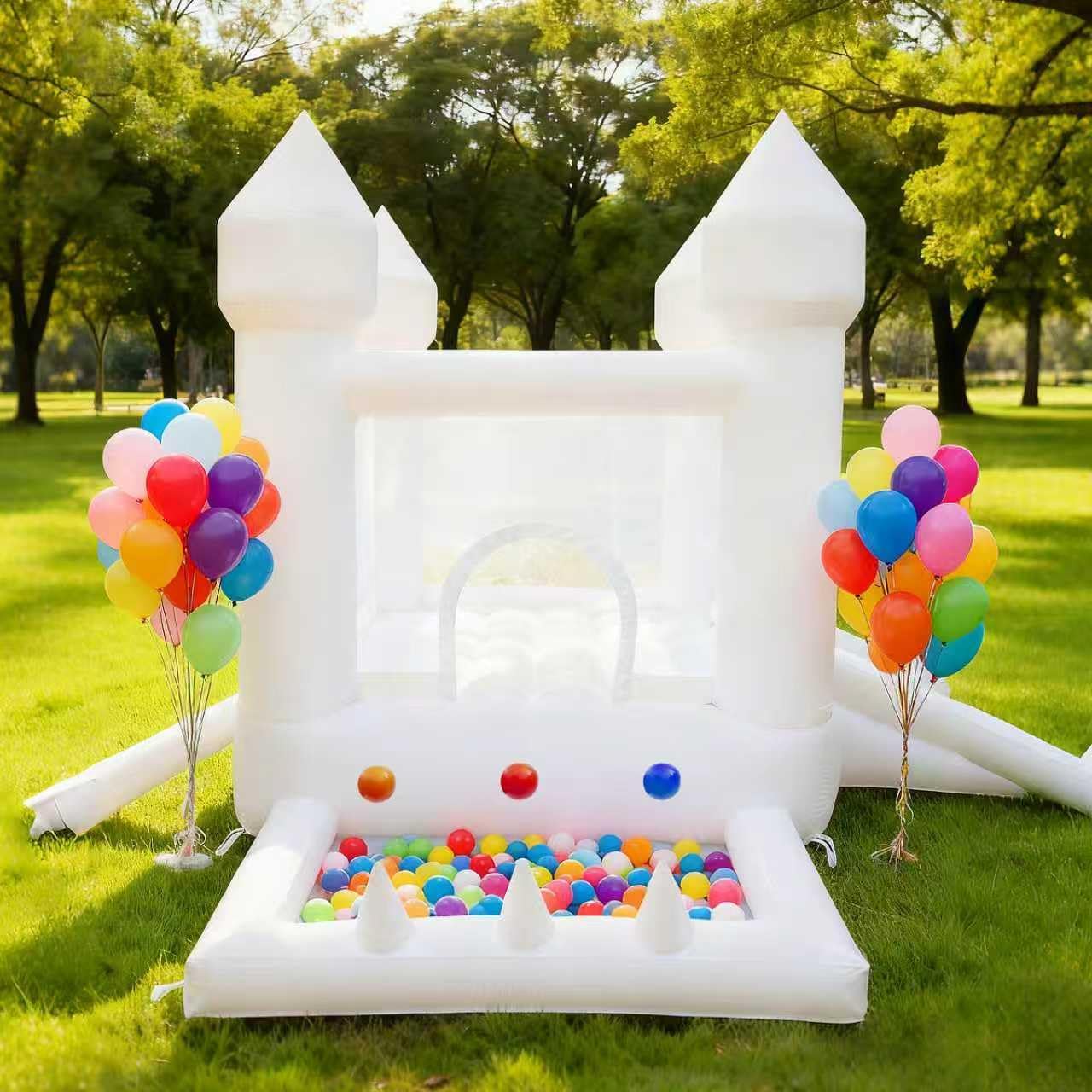 White Bounce House, Indoor and - Kids Outdoor House 评论和价格
