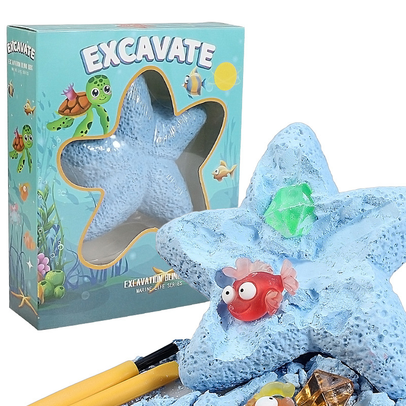 Starfish Marine Life Gemstone  - Kids Outdoor Digger 评论和价格
