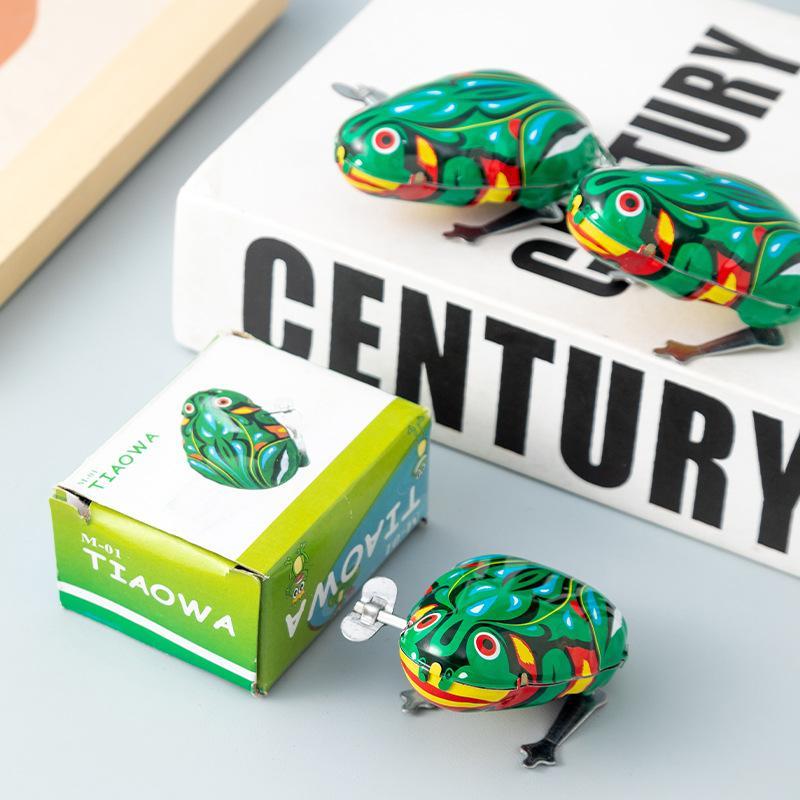 Vintage Tin Jumping Frog Toy 1 - Kids Outdoor Jumping Toys 评论和价格