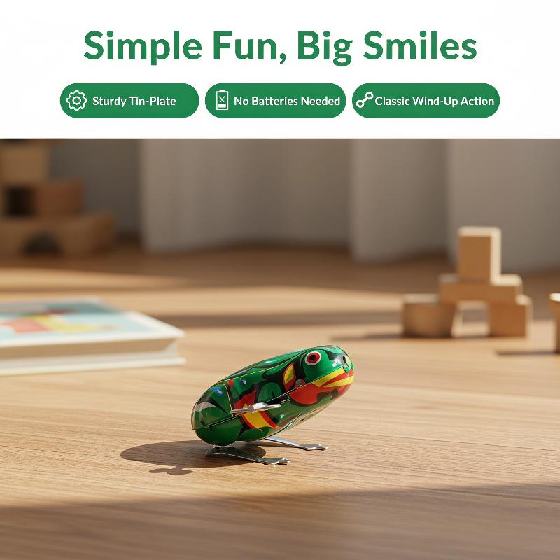 Vintage Tin Jumping Frog Toy 1 - Kids Outdoor Jumping Toys 评论和价格