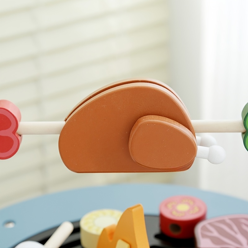 Wooden Barbecue Playset For Ki - Kids Outdoor Grill 评论和价格