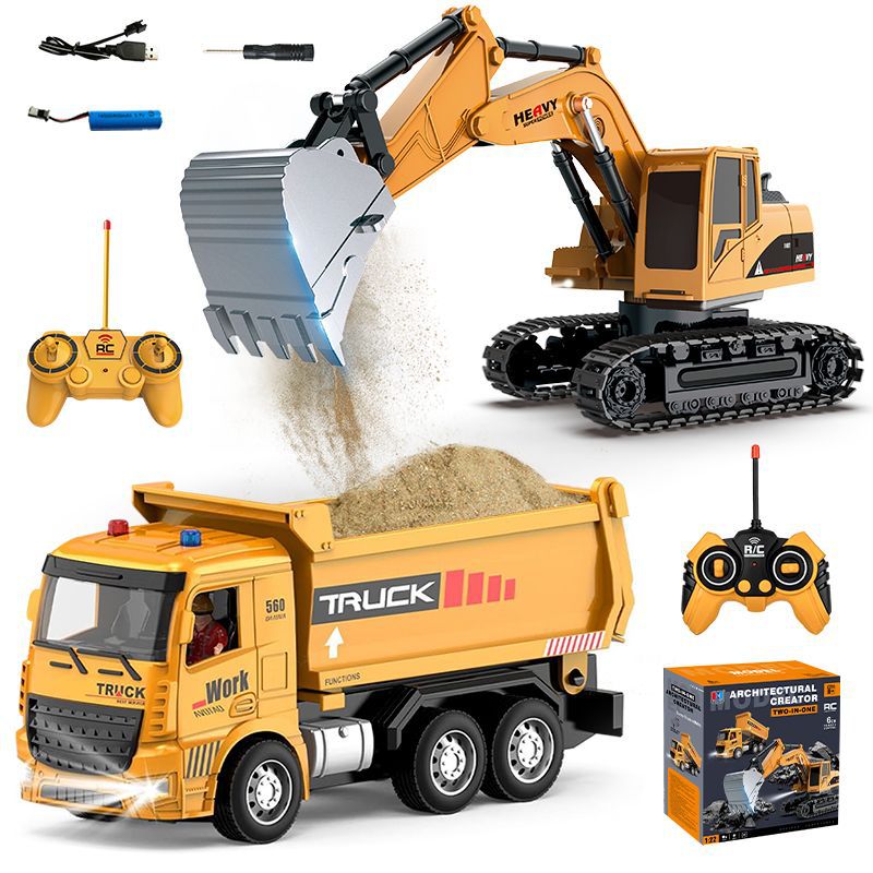 Alloy Remote Control Excavator - Kids Outdoor Digger 评论和价格