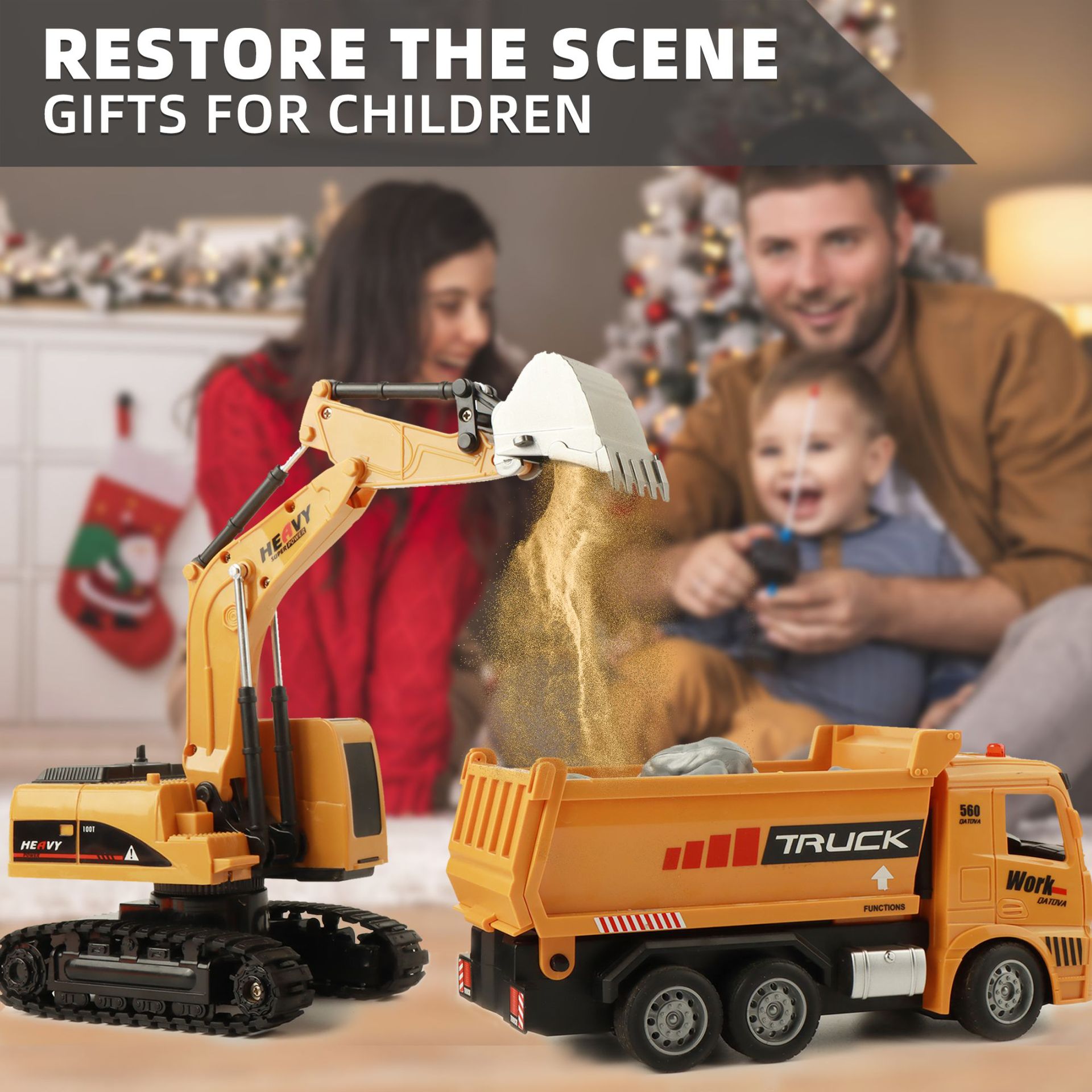 Alloy Remote Control Excavator - Kids Outdoor Digger 评论和价格