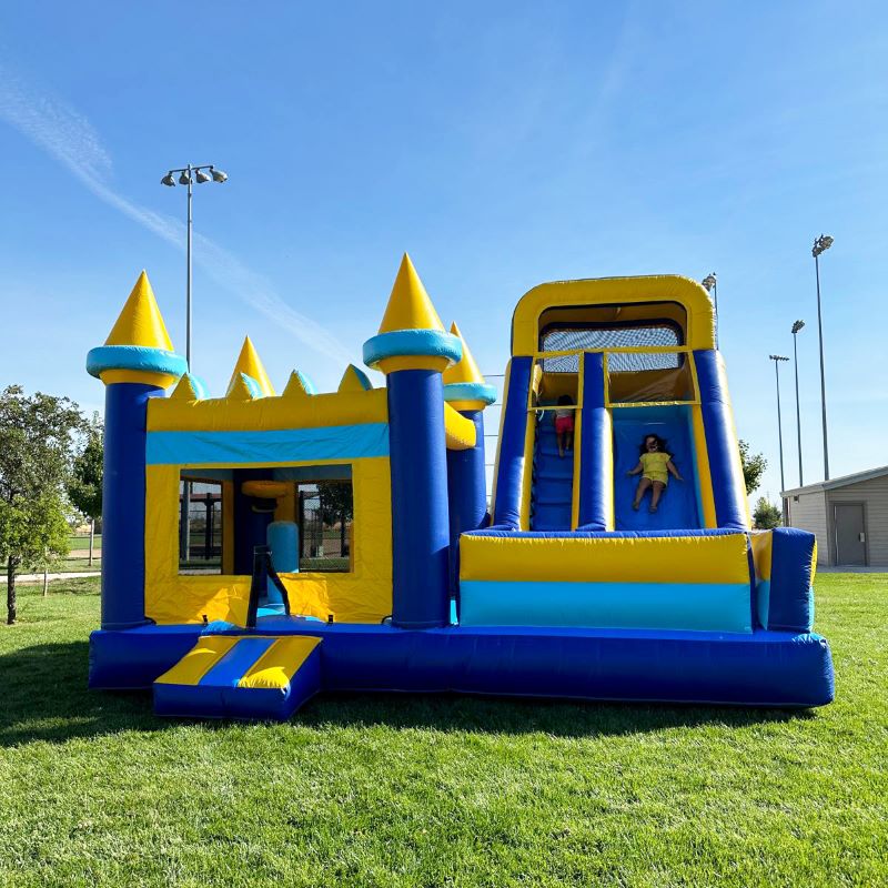 Inflatable Bounce House with G - Kids Outdoor Jumping Toys 评论和价格