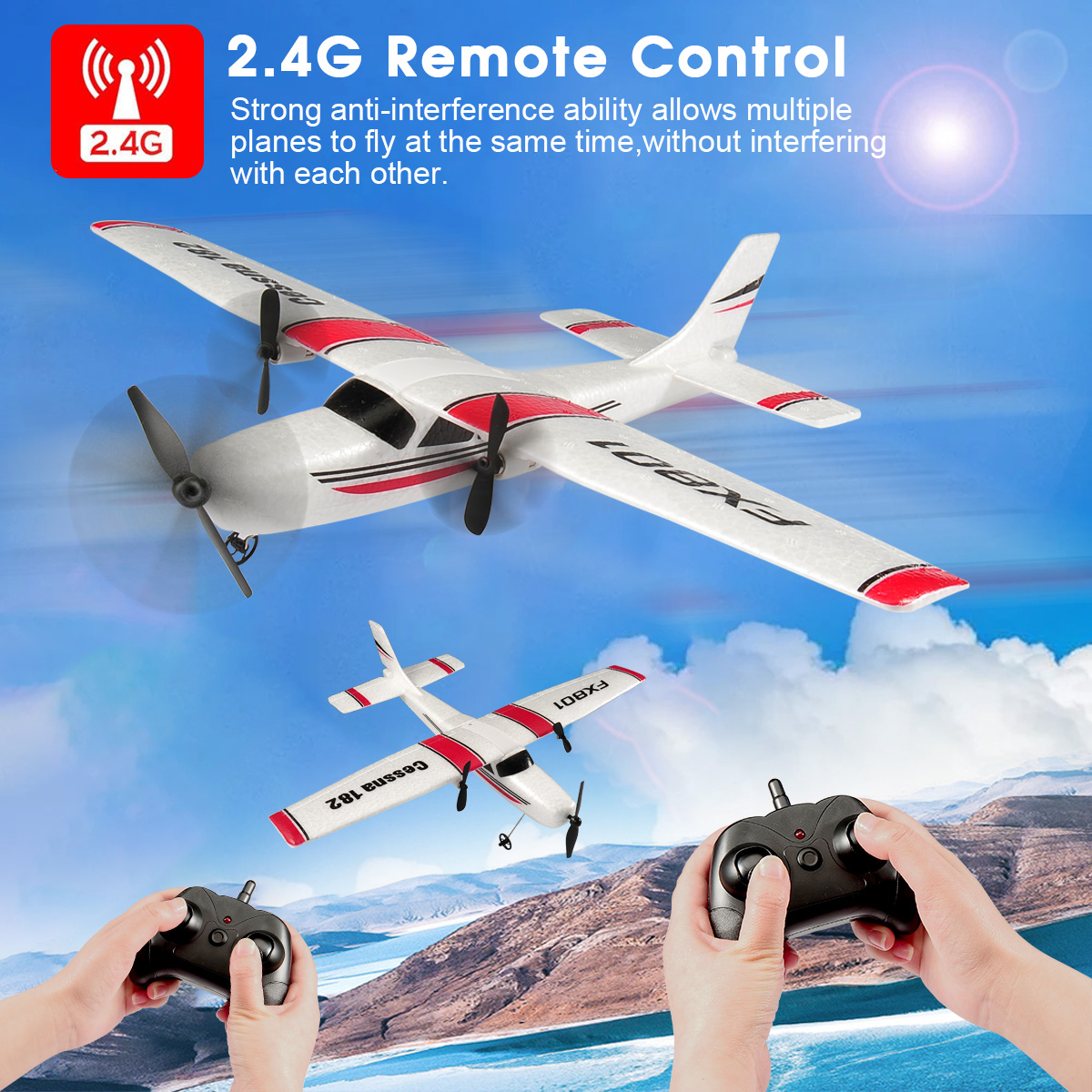 FX801 RC Plane EPP Foam 2.4G 2 - Kids Outdoor Toy Storage 评论和价格