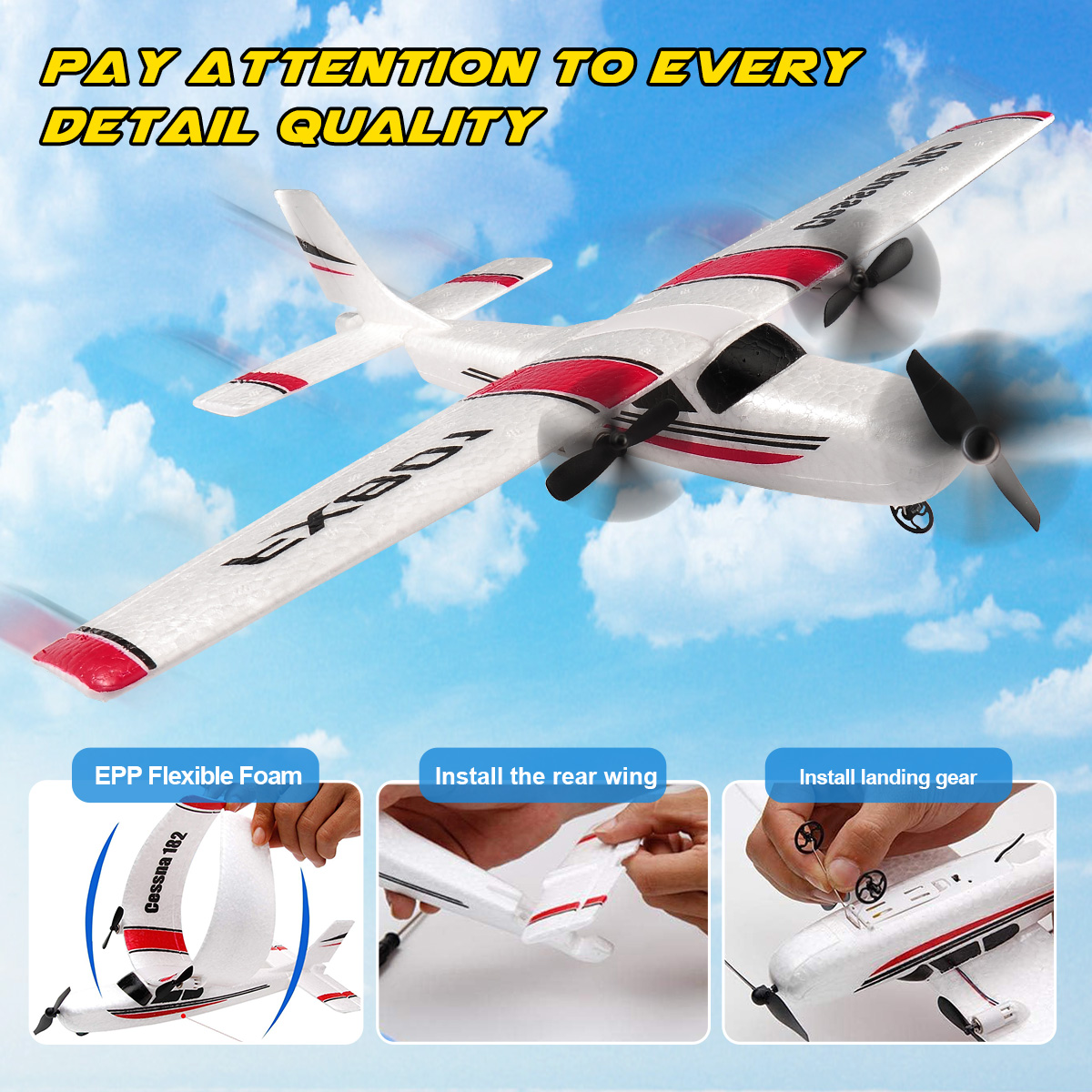 FX801 RC Plane EPP Foam 2.4G 2 - Kids Outdoor Toy Storage 评论和价格
