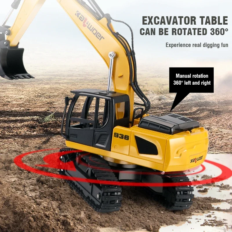 Huina Rc Excavator 1/24 9Ch Re - Kids Outdoor Digger 评论和价格