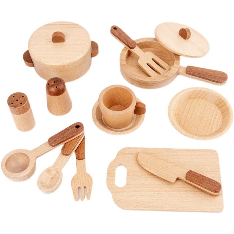 Maoduo Toys Beech Wooden Kids  - Kids Outdoor Kitchen Set 评论和价格