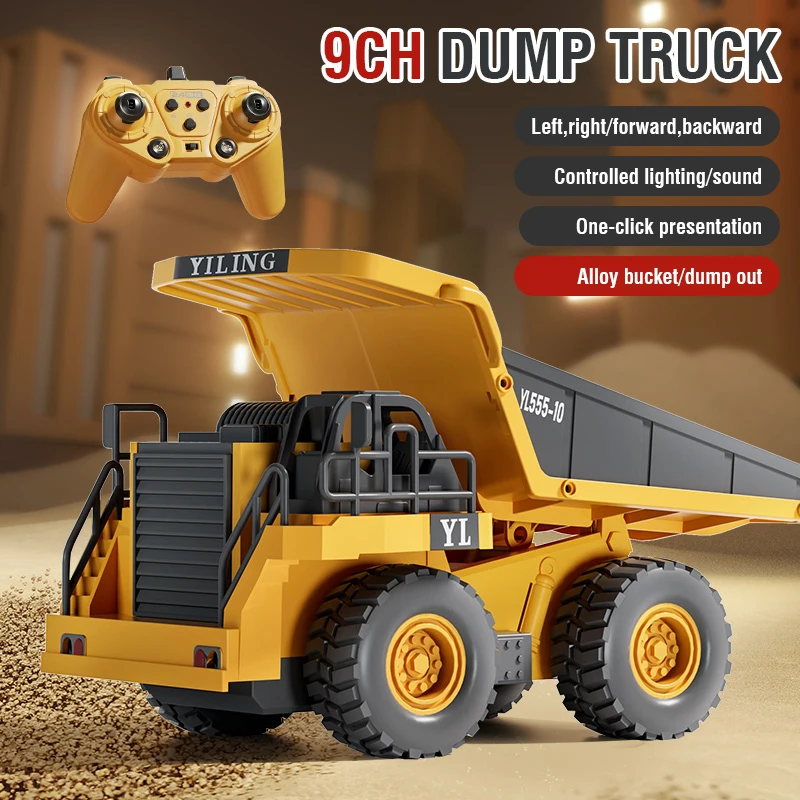 RC Alloy Excavator 2.4G 9CH Re - Kids Outdoor Digger 评论和价格