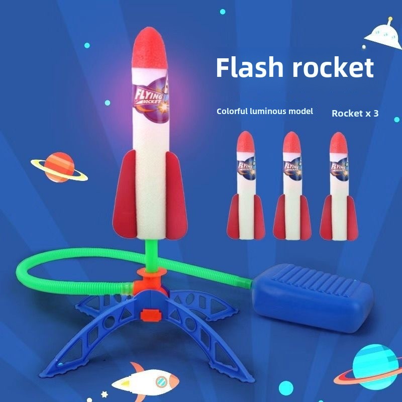 Kid Air Rocket Foot Pump Launc - Kids Outdoor Jumping Toys 评论和价格
