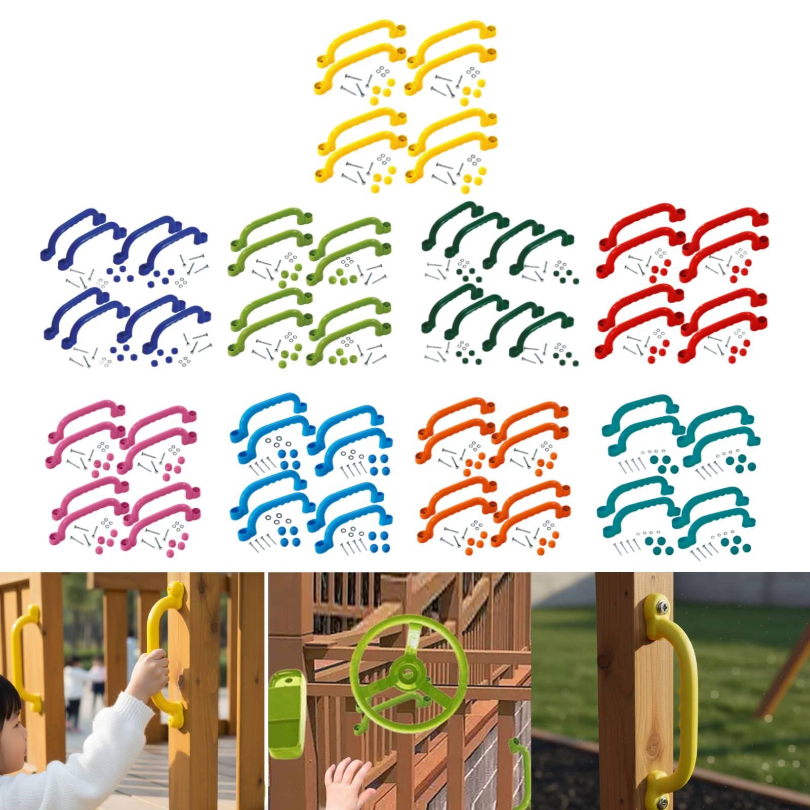 8 Pieces Climbing Handles Outd - Kids Outdoor House Accessories 评论和价格