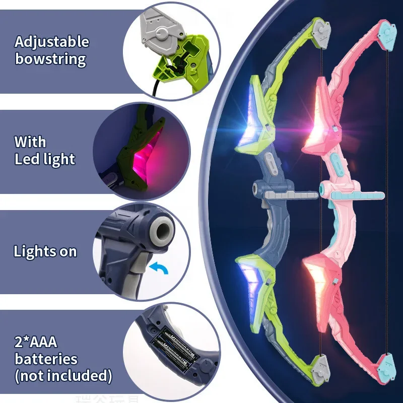 Bow and Arrow Set Light Up Arc - Kids Outdoor Archery Set 评论和价格