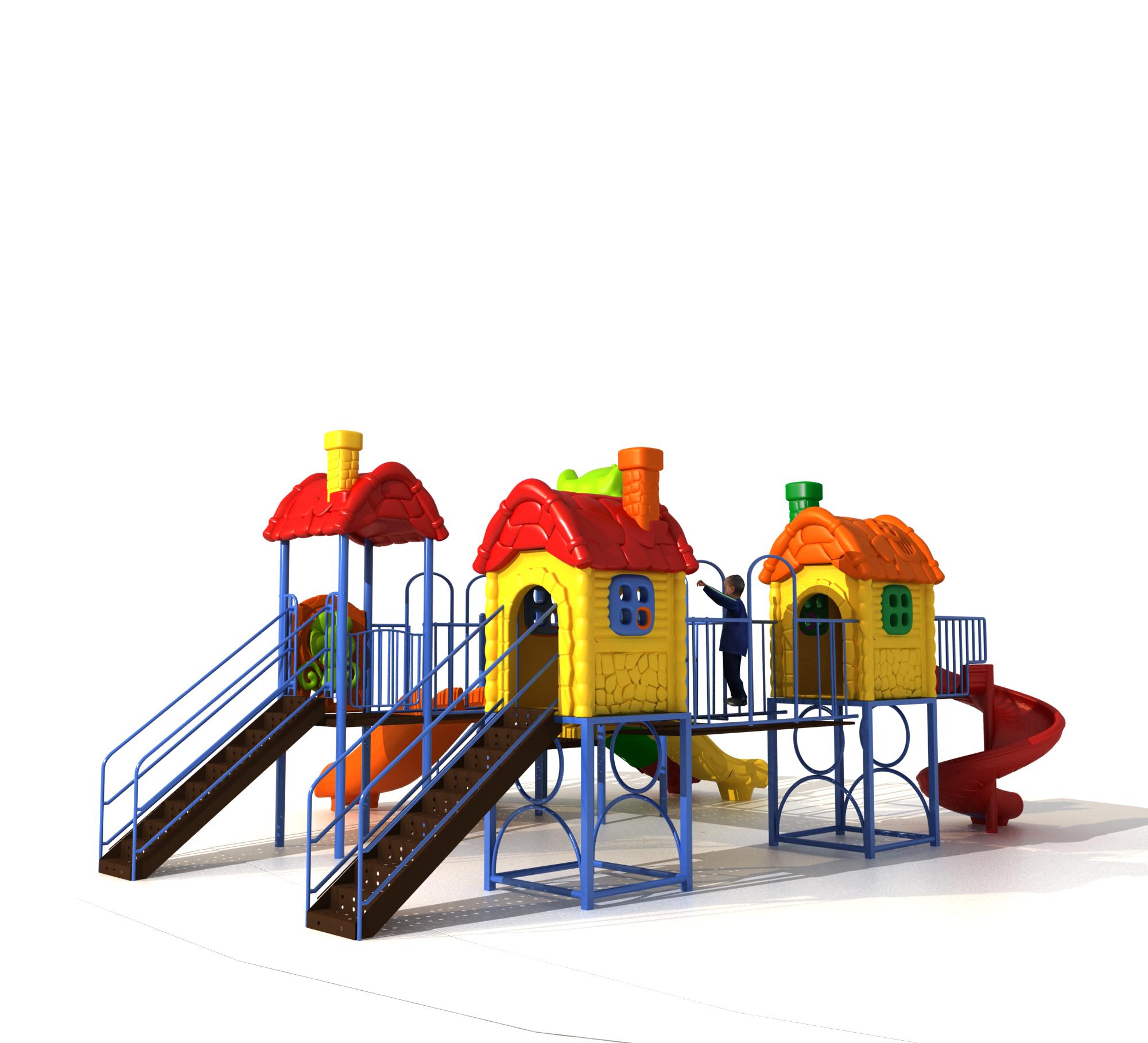 Durable Kindergarten Play Equi - Kids Outdoor Slide Set 评论和价格