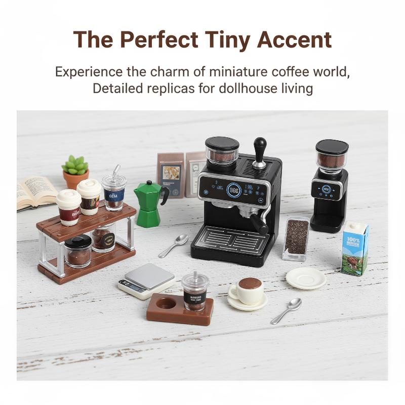 1:12 Dollhouse Miniature Coffe - Kids Outdoor Kitchen Set 评论和价格