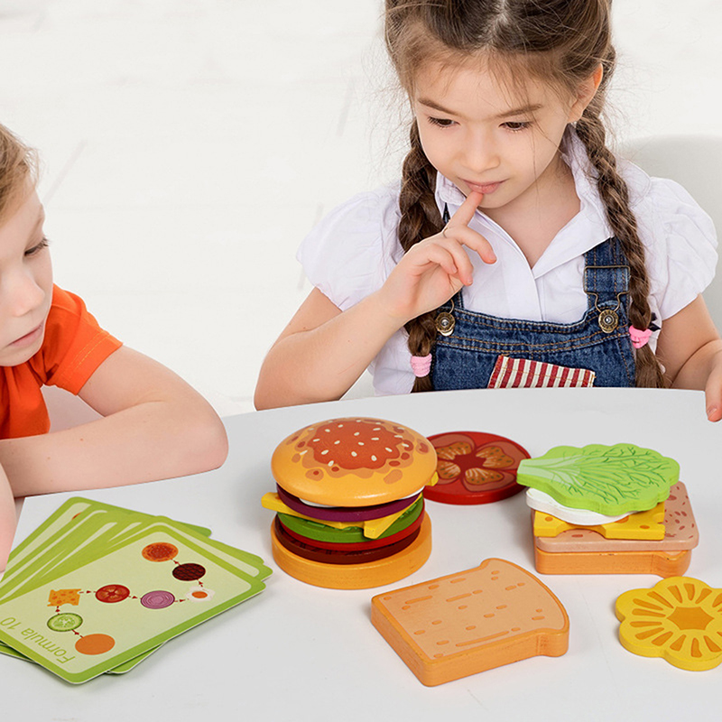 ·NewWooden Hamburg Sandwich St - Kids Outdoor Kitchen Set 评论和价格