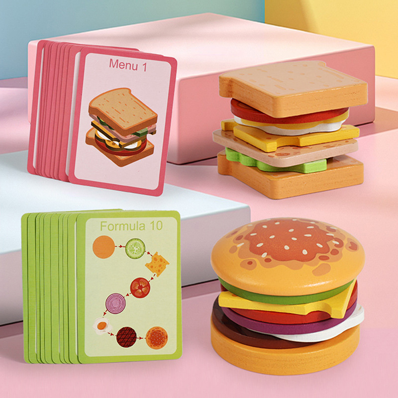 ·NewWooden Hamburg Sandwich St - Kids Outdoor Kitchen Set 评论和价格