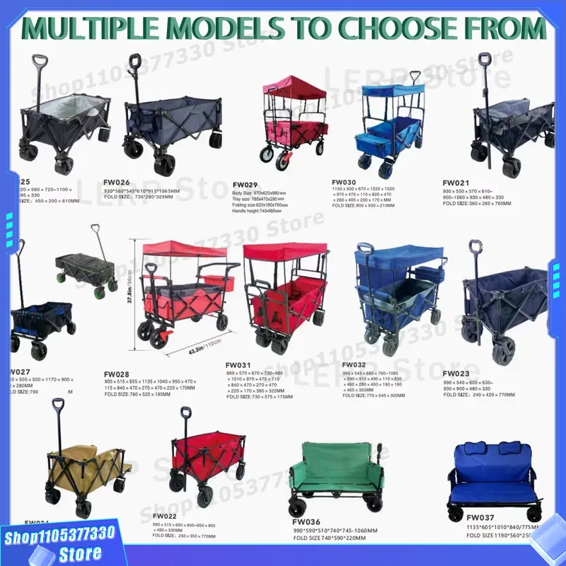 Heavy Duty Foldable Outdoor Ca - Kids Outdoor Wagon 评论和价格