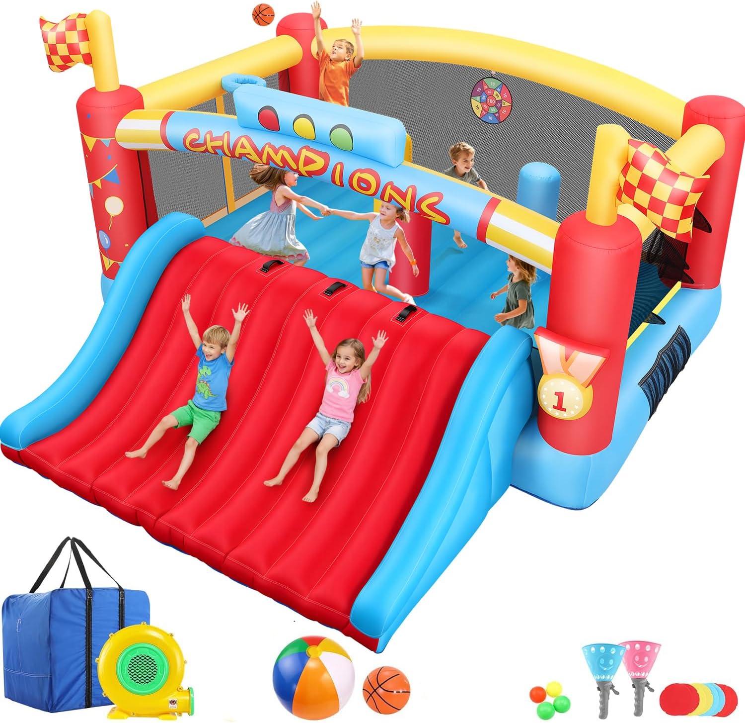 13FT Big Inflatable Bounce Hou - Kids Outdoor House 评论和价格