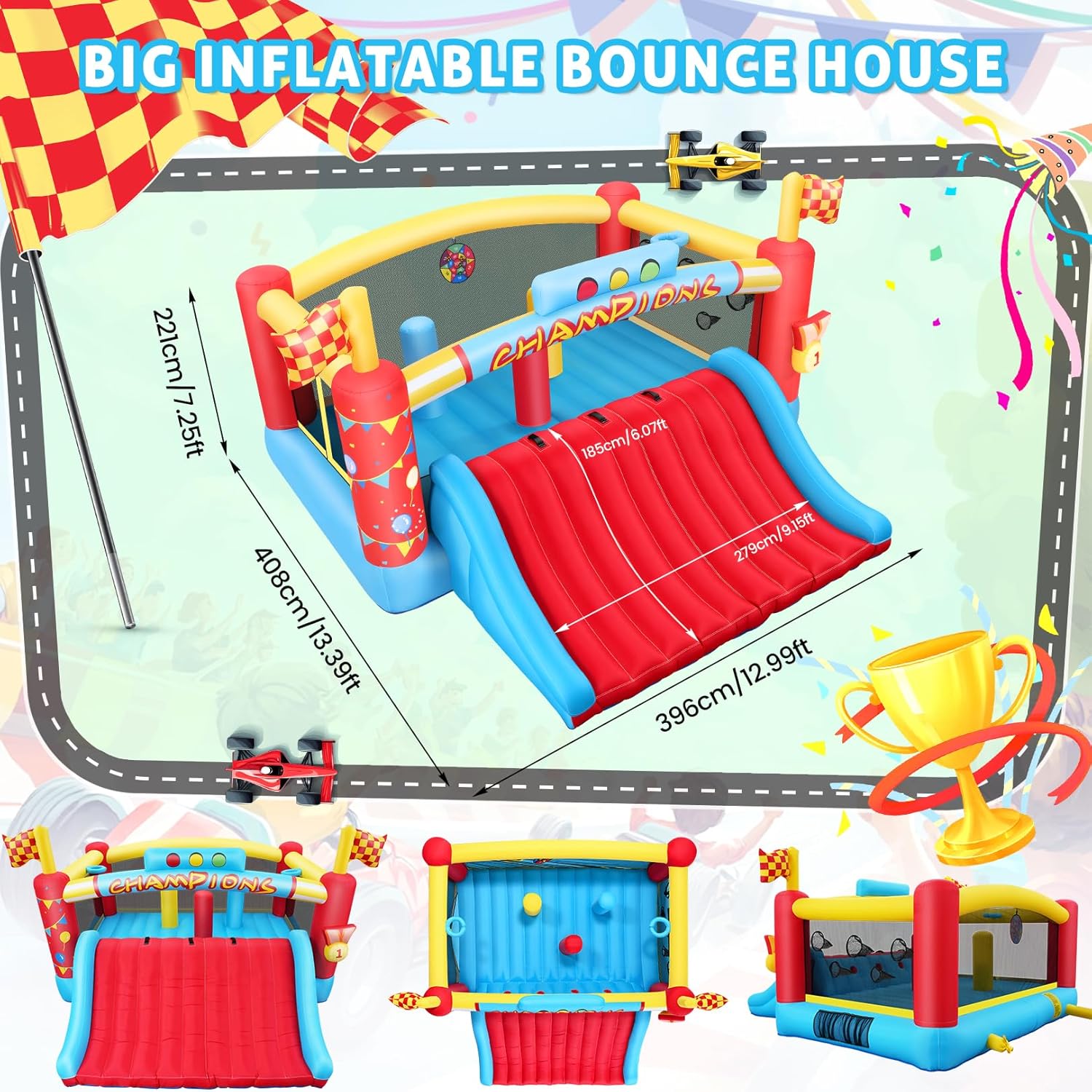 13FT Big Inflatable Bounce Hou - Kids Outdoor House 评论和价格