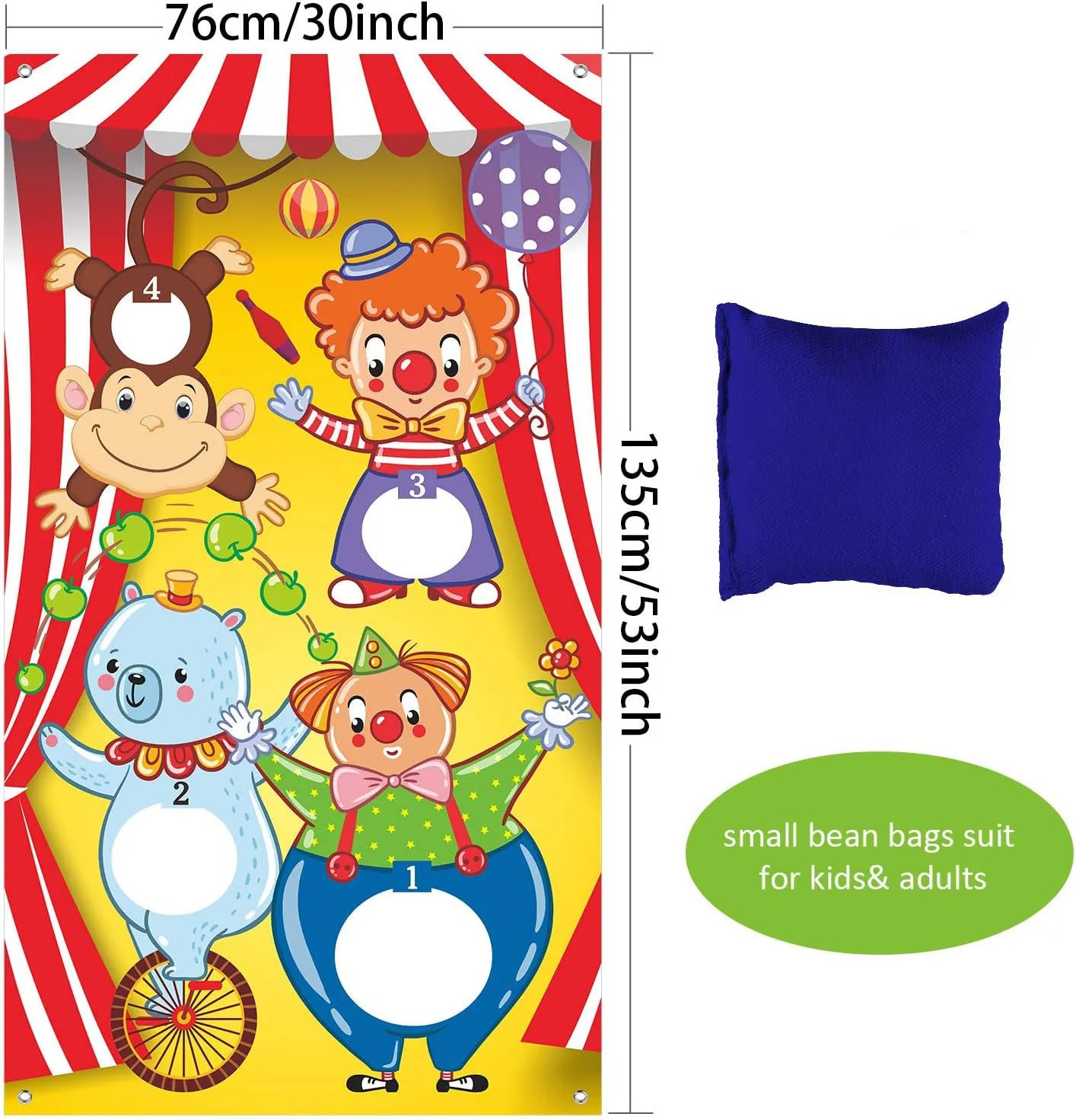 Circus Clown Monkey Bear Bean  - Kids Outdoor Grill 评论和价格