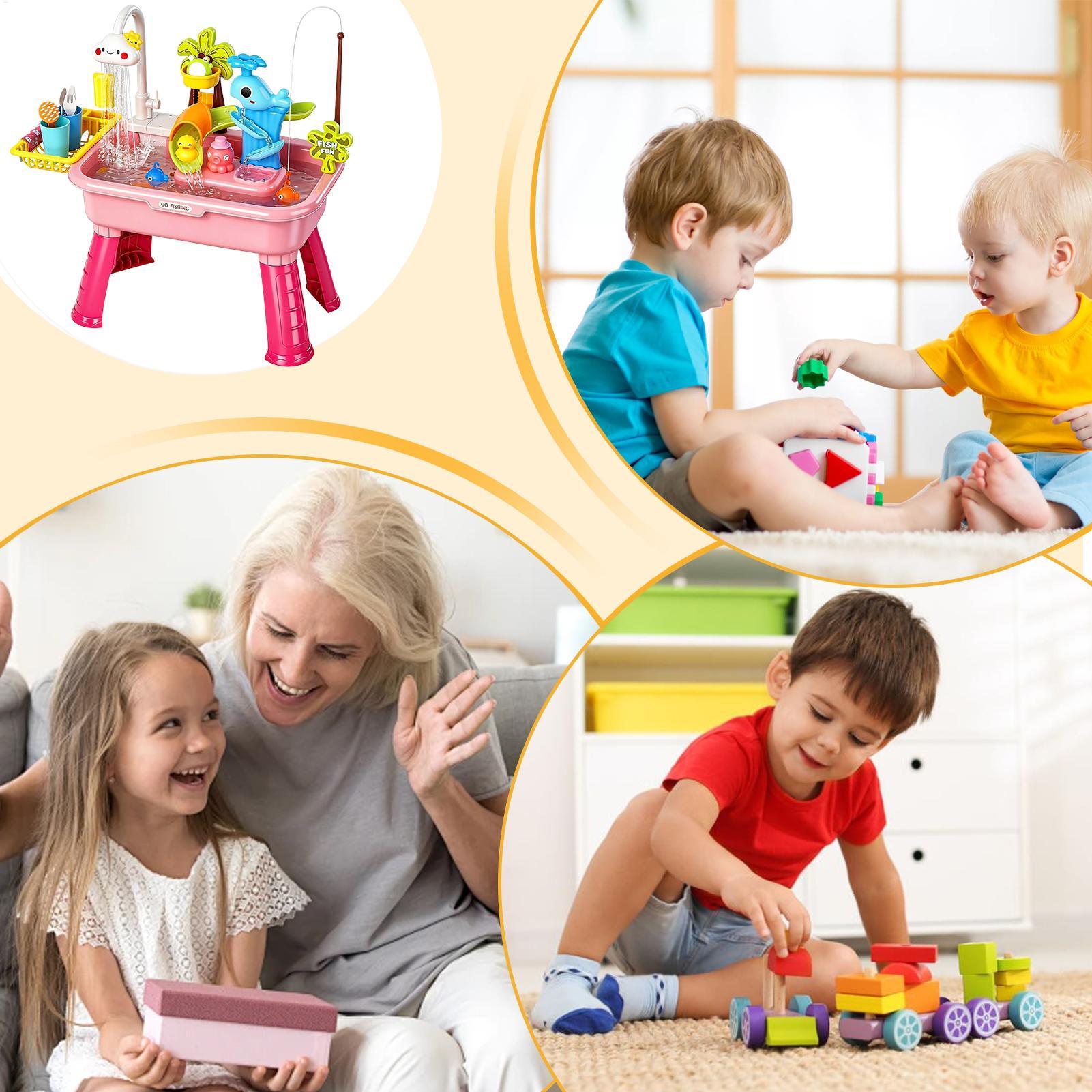 Kids Electric Play Sink with R - Kids Outdoor Kitchen Set 评论和价格