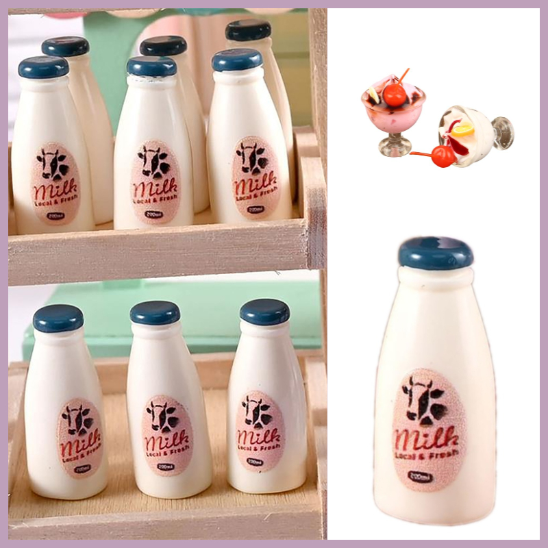 Miniature Food Model Toy Milk  - Kids Outdoor Kitchen Set 评论和价格